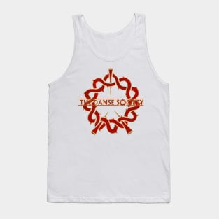 Danse Society Logo - Red And Gold. Tank Top